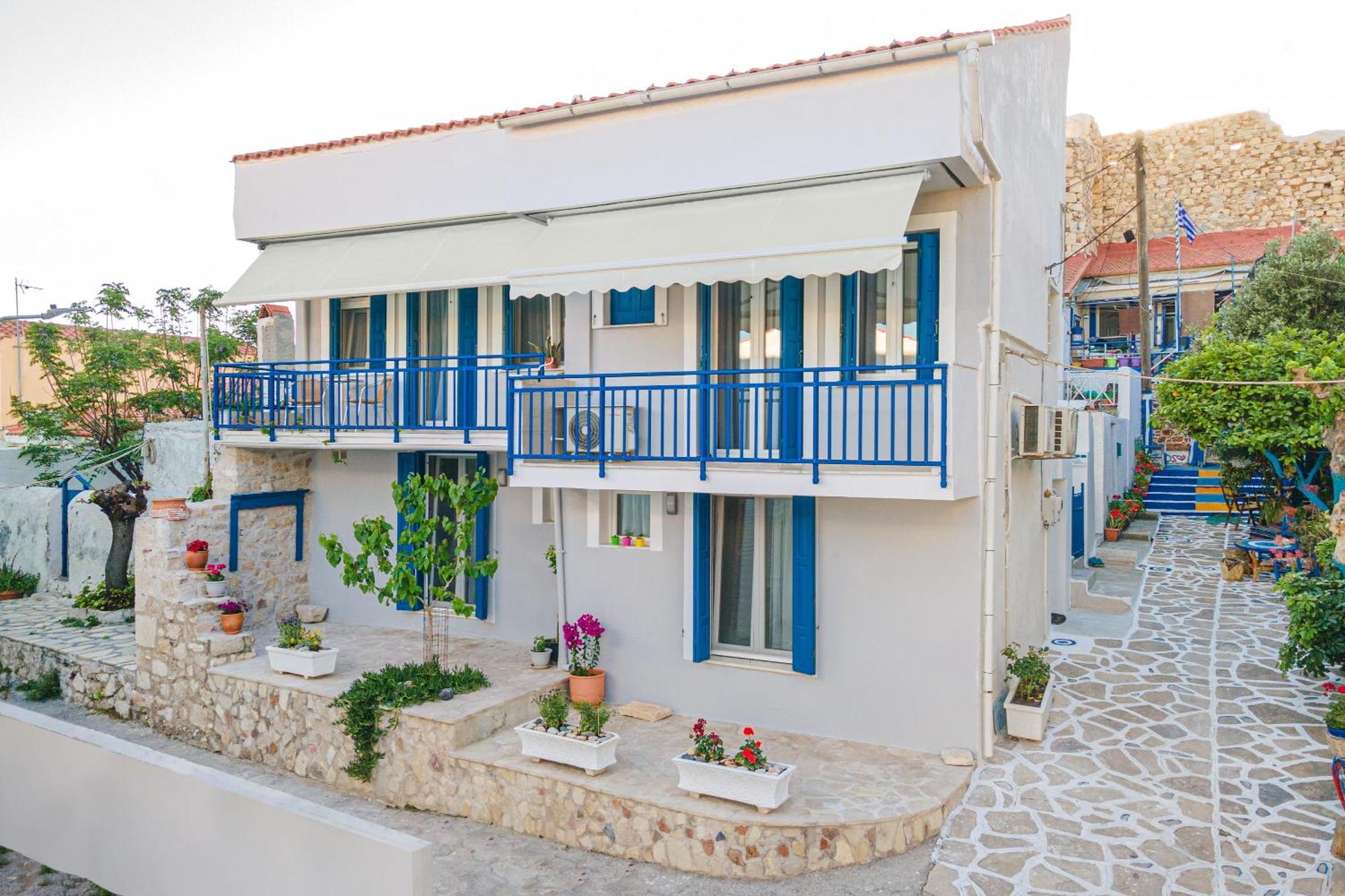 Pythagorio Blue Street Apartment With Balcony Exteriér fotografie